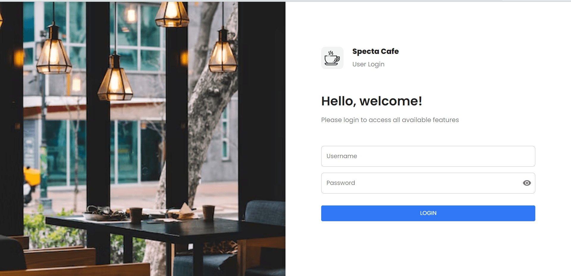 Specta Cafe Project